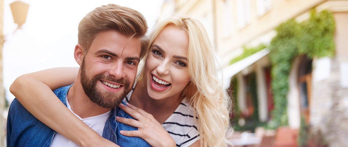 Smiling couple